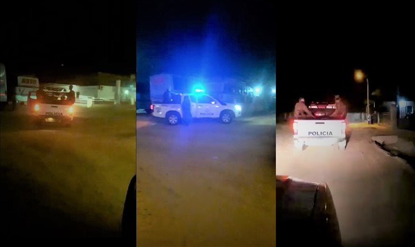Policías montan barreras de control y patrullaje para concienciar a la ciudadanía