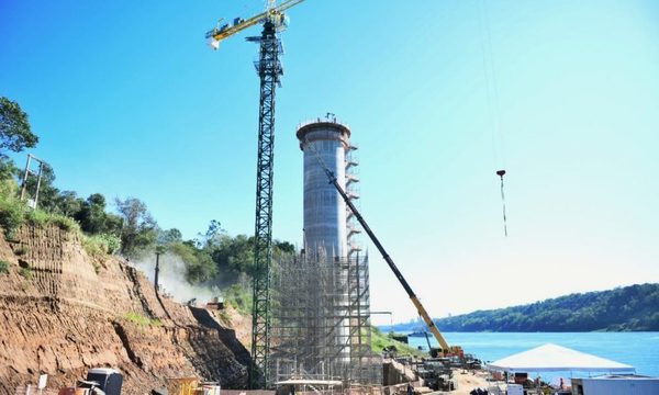 Ya está concluida la columna norte de la torre principal del Puente de la Integración