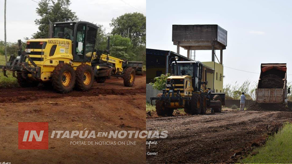 TRABAJOS DE MANTENIMIENTO DE CAMINOS EN SAN JUAN DEL PARANÁ