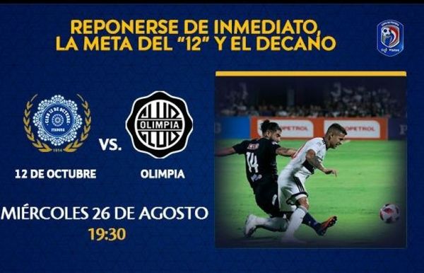 Olimpia quiere un triunfo que lo mantenga al acecho