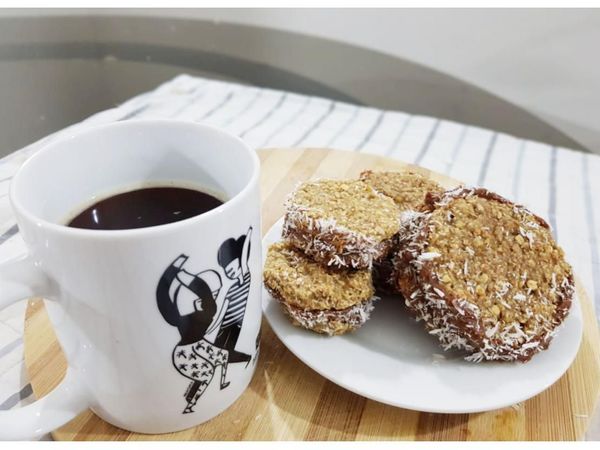 Alfajores de avena y banana