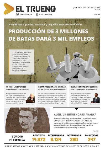E-paper 27 de Agosto 2020 - El Trueno