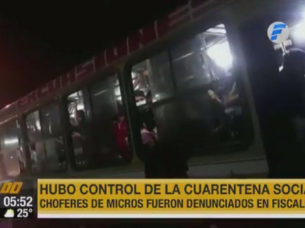 Retienen micros por llevar más de diez pasajeros parados