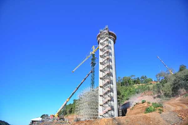 “BROTAN” los pilares del Segundo Puente en el lado PARAGUAYO