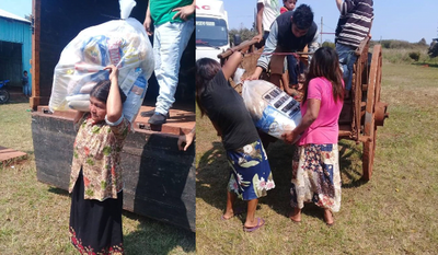Familias humildes de Repatriación recibieron kits de alimentos - Noticiero Paraguay