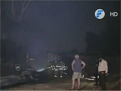 Incendio afectó a un depósito en Lambaré