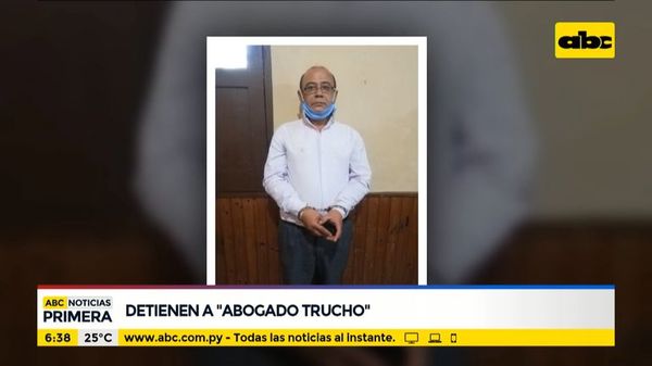 Detienen a hombre que se hacía pasar por abogado  - ABC Noticias - ABC Color