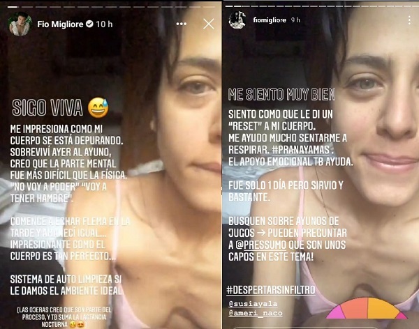 Fio Migliore sorprende con nuevo método de "depuración" y es tendencia