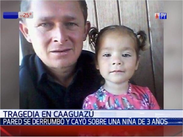 Niña de 3 años fallece luego de que se derrumbó una pared sobre ella