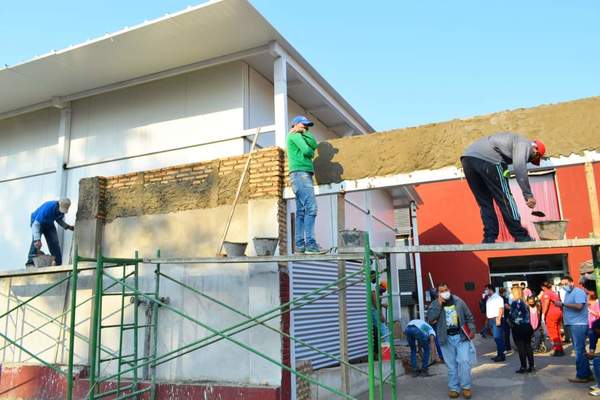 Construcción de pabellón para terapia intensiva en hospital de Villa Elisa ya está al 60% » Ñanduti