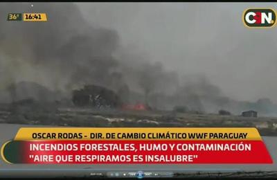 Incendios forestales, humo y contaminación en Paraguay - C9N