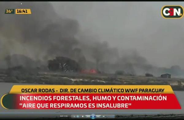 Incendios forestales, humo y contaminación en Paraguay - C9N