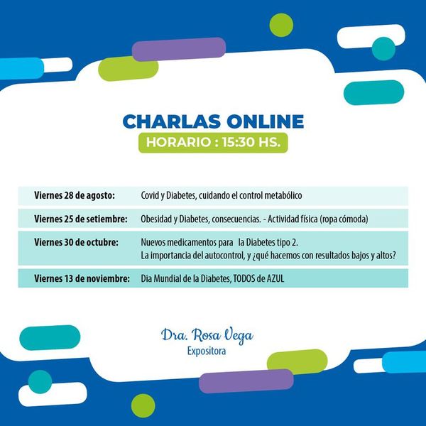 Ciclo de charlas online sobre los riesgos y tratamientos de la diabetes - Nacionales - ABC Color