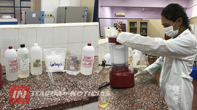 PREPARAN Y DISTRIBUYEN ALCOHOL EN GEL E HIDROALCOHOL A INSTITUCIONES