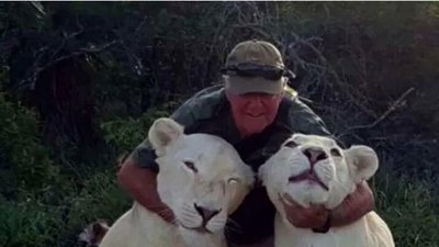 Murió devorado por dos leonas a las que mantenía en su propiedad