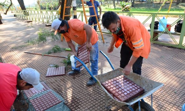 Avanza la reparación de espacios alrededor del lago de la república – Diario TNPRESS