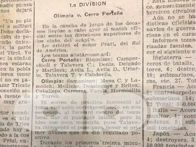 El superclásico y la gripe española en 1919: se jugó con público, Olimpia remontó y ganó 2-1 con un gol polémico - Fútbol - ABC Color