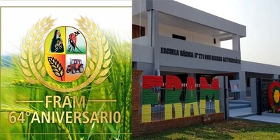 FRAM CELEBRA 64 AÑOS DE ELEVACIÓN A DISTRITO INAUGURA OBRA EN ESCUELA CARLOS A. LÓPEZ. 