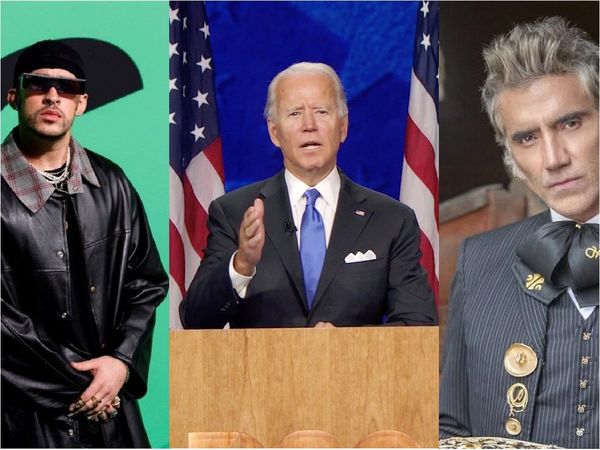 Bad Bunny y Alejandro Fernández a favor de Joe Biden