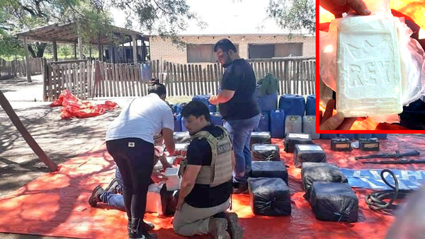 Senad incauta 300 kilos de cocaína en el Chaco