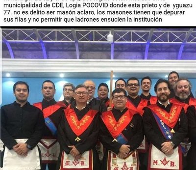 Intendente y su primer anillo “metidos” a logia masónica, explosión en redes