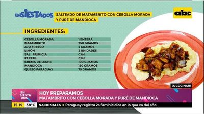 Preparamos matambrito con cebolla morada y puré de mandioca - Ensiestados - ABC Color