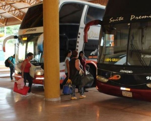 Recuerdan que no habrá buses de larga distancia este fin de semana