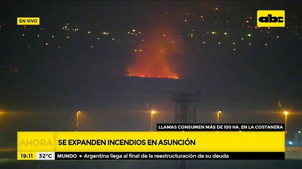 Pese a insoportables humo, siguen quemas incontrolables en bahía de Asunción - Nacionales - ABC Color