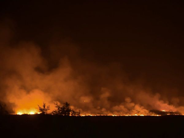 Nuevo incendio en zona de Banco San Miguel