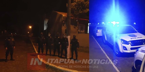 LUCHA ANTICOVID: POLICÍAS REALIZAN PATRULLAS EN ITÁ PASO