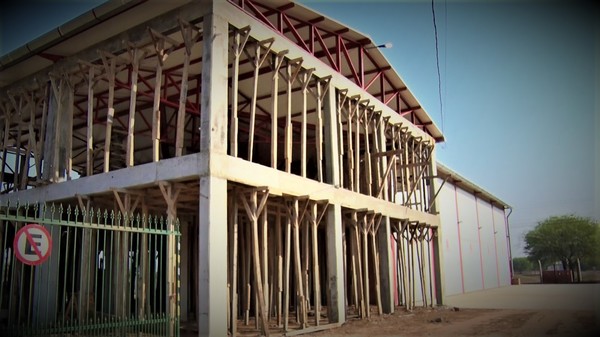 Avanza la construcción del nuevo cuartel de bomberos voluntarios de Filadelfia