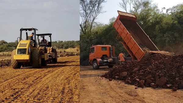 PALADA INICIAL DE OBRA EN TRAMO FRAM- ARTIGAS.