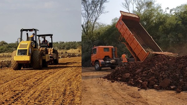 PALADA INICIAL DE OBRA EN TRAMO FRAM- ARTIGAS. 