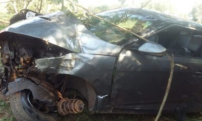 Aparatoso accidente en Hernandarias