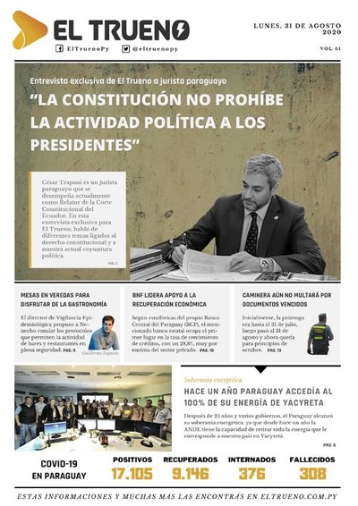 E-paper 31 de Agosto 2020 - El Trueno