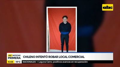 Chileno detenido tras intentar robar local comercial - ABC Noticias - ABC Color