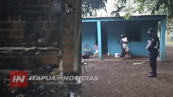 DENUNCIAN INCENDIO INTENCIONAL DE VIVIENDA EN SAN JUAN DEL PNÁ