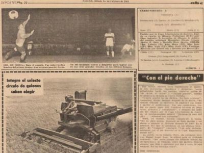 El día que Miguel Ángel Sosa se sentó sobre el balón en un clásico que Cerro Porteño goleó 4-1 por Copa Libertadores - Cerro Porteño - ABC Color