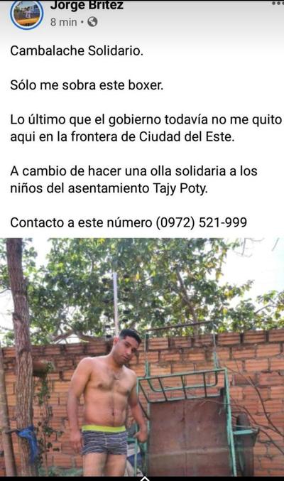 Diputado Brítez protagoniza otro escandaloso posteo en sus redes