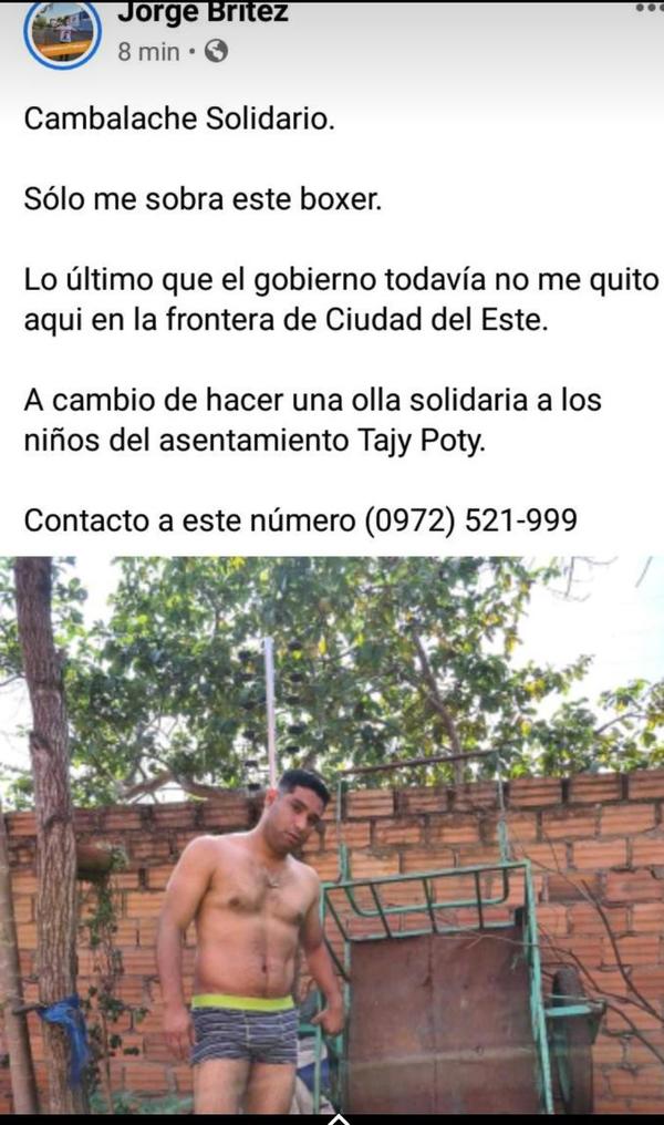 Diputado Brítez protagoniza otro escandaloso posteo en sus redes