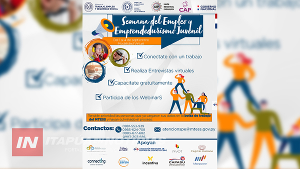 INICIA LA SEMANA DEL EMPLEO Y EL EMPRENDEDURISMO DIRIGIDO A JÓVENES QUE BUSCAN UNA OPORTUNIDAD LABORAL