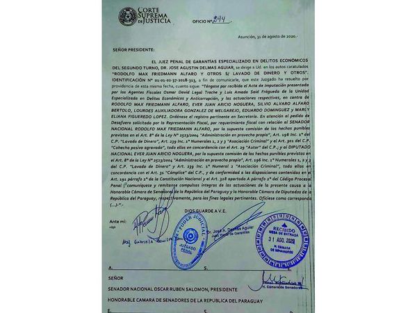 Operación Cicatriz está a prueba tras imputación de Friedmann