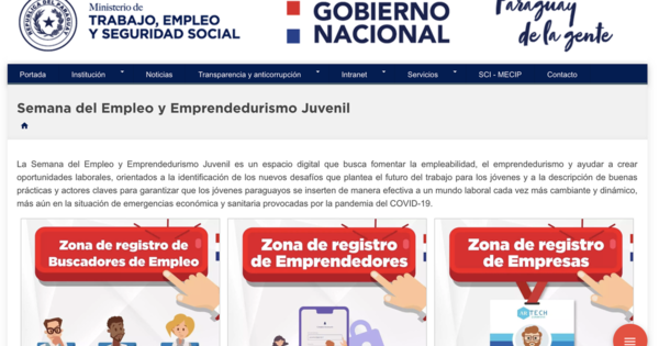 MTESS invita a jóvenes a sumarse a la semana del empleo y emprendedurismo
