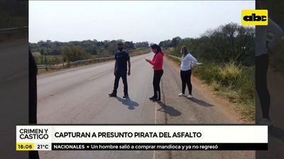Capturan a presunto pirata del asfalto en Caazapá - Crimen y castigo - ABC Color