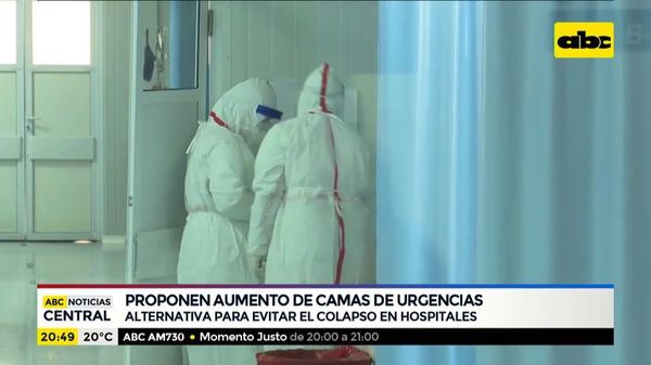Proponen aumento de camas de urgencias para evitar colapso - ABC Noticias - ABC Color