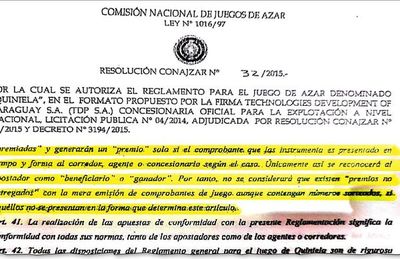 TDP dice que “no puede saber” si un jugador no retira premio de quiniela - Nacionales - ABC Color