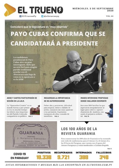 E-paper 02 de Septiembre 2020 - El Trueno