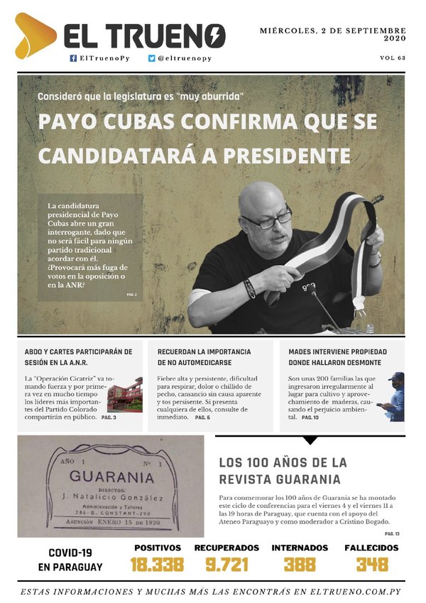 E-paper 02 de Septiembre 2020 - El Trueno