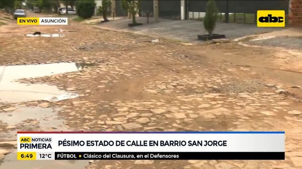 Pésimo estado de calle en pleno barrio residencial asunceno - ABC Noticias - ABC Color