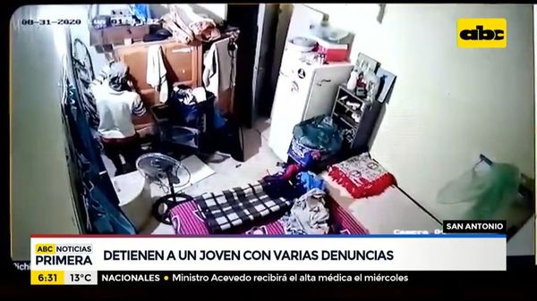 Detienen a un joven tras robo domiciliario en San Antonio - ABC Noticias - ABC Color